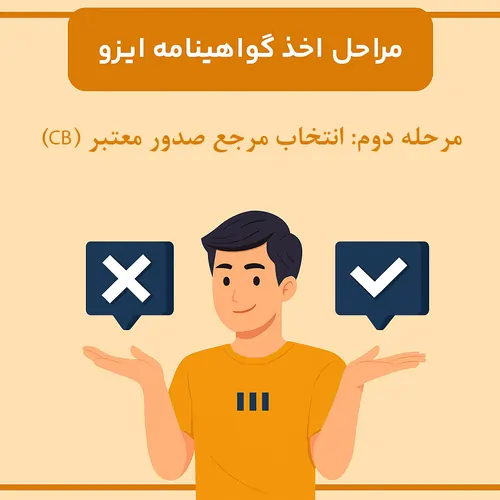 اخذ ایزو (مرحله دوم): تعیین یک مرجع صدور ایزو (CB) معتبر