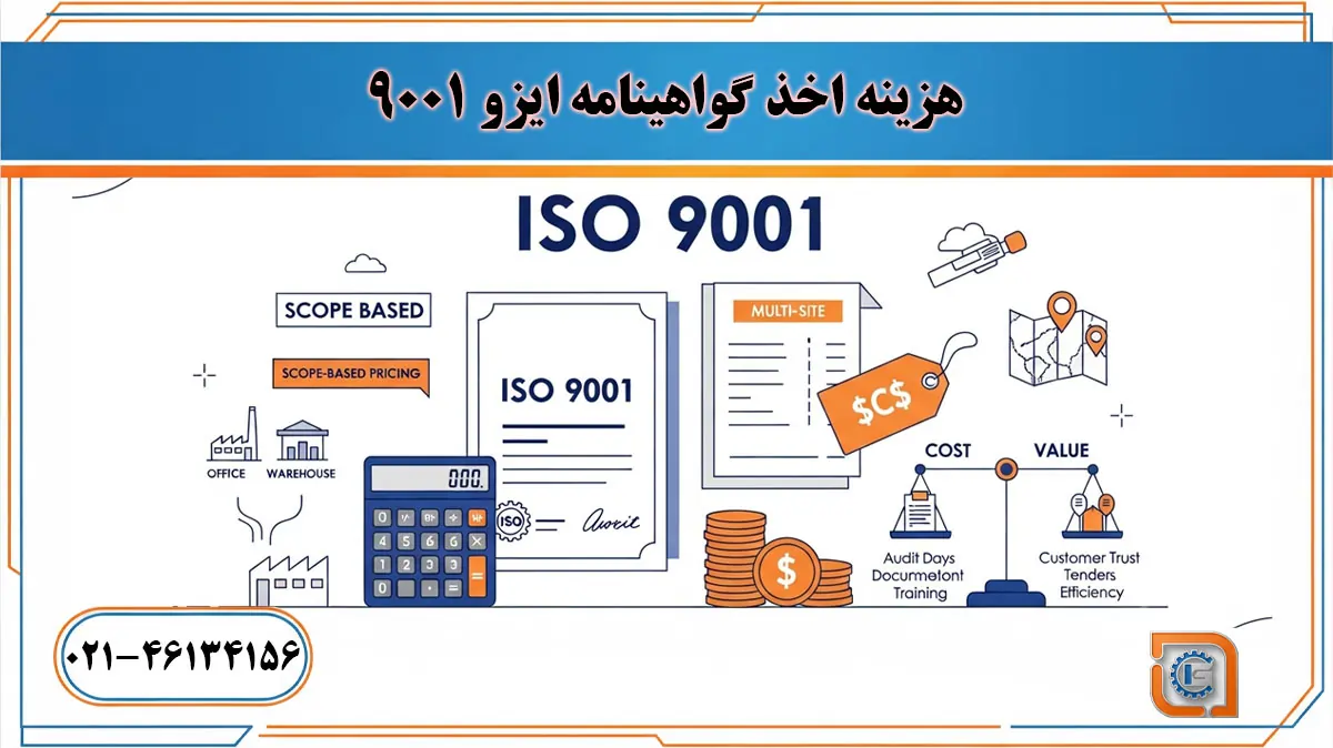 هزینه اخذ گواهینامه ایزو 9001