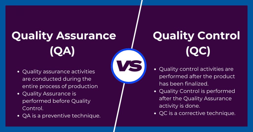 تفاوت بین کنترل کیفیت QC و تضمین کیفیت QA 2