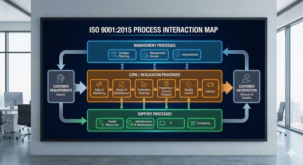 نقشه-فرایندها-و-تعامل-فرایندها-در-ISO-9001 نقشه فرایندها و تعامل فرایندها در ISO 9001