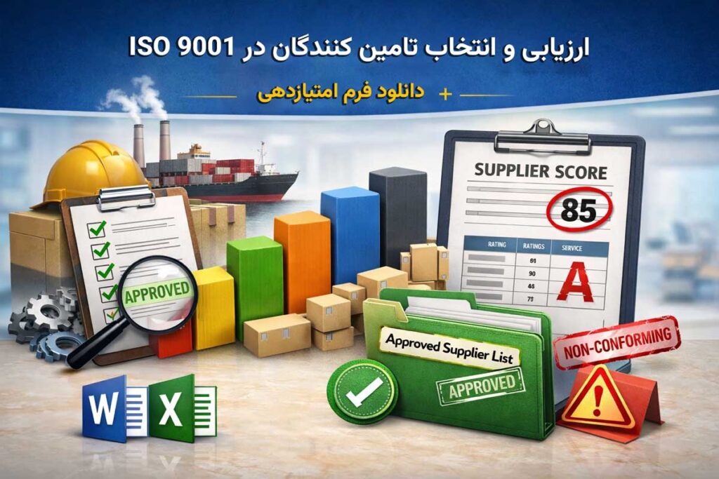 روش اجرایی ارزیابی و انتخاب تأمین‌کنندگان در ISO 9001