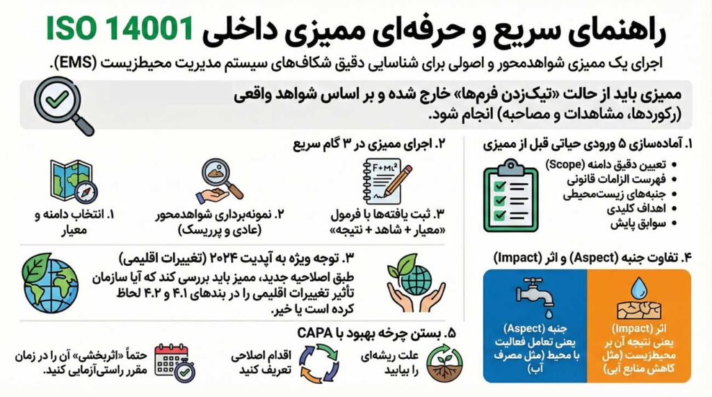 چک‌لیست ممیزی داخلی ISO 14001